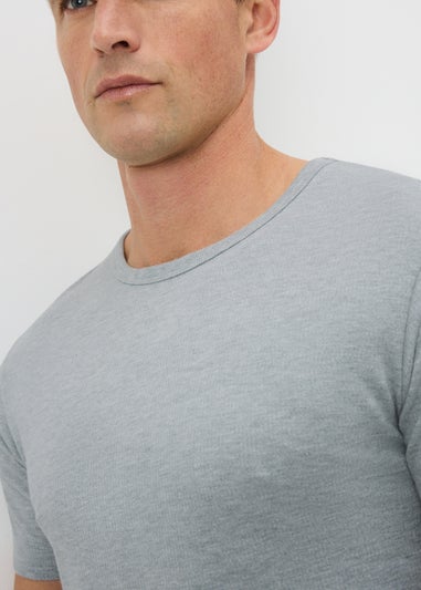 Grey Thermal Short Sleeve T-Shirt
