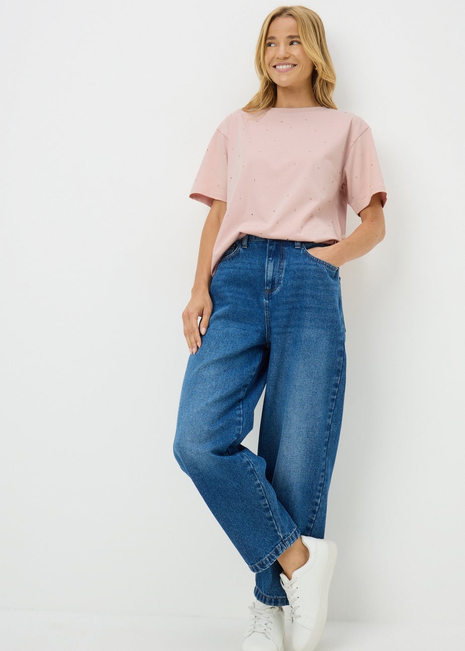 Pink Embellished T-Shirt