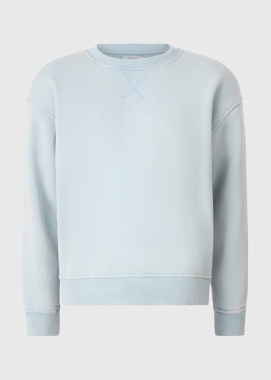 Blue Editions Oversized Acid Wash Sweatshirt