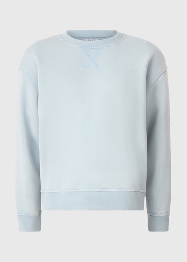 Blue Editions Oversized Acid Wash Sweatshirt