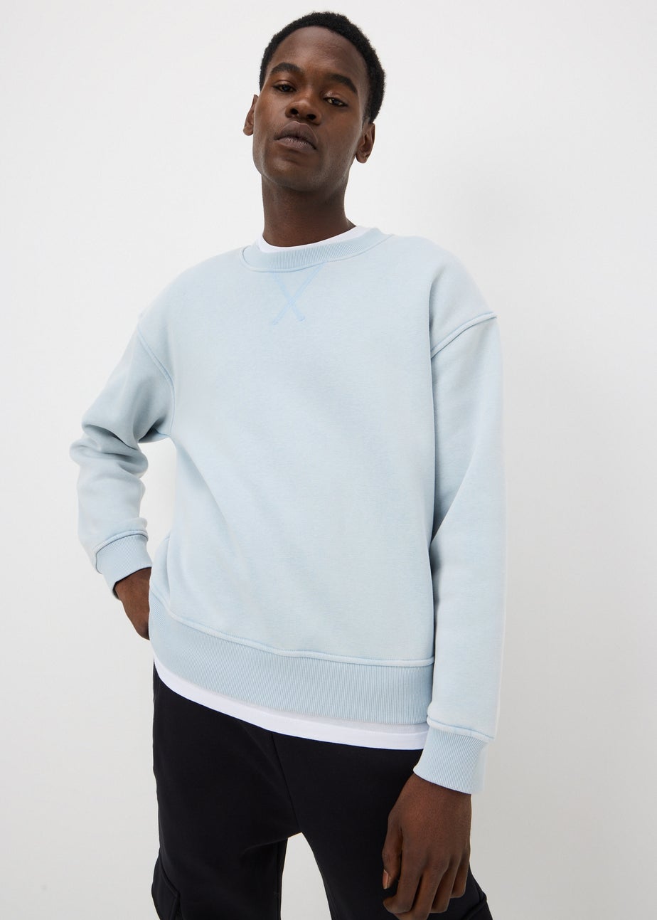 Blue Editions Oversized Acid Wash Sweatshirt