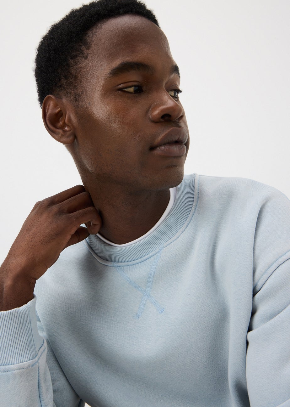 Blue Editions Oversized Acid Wash Sweatshirt