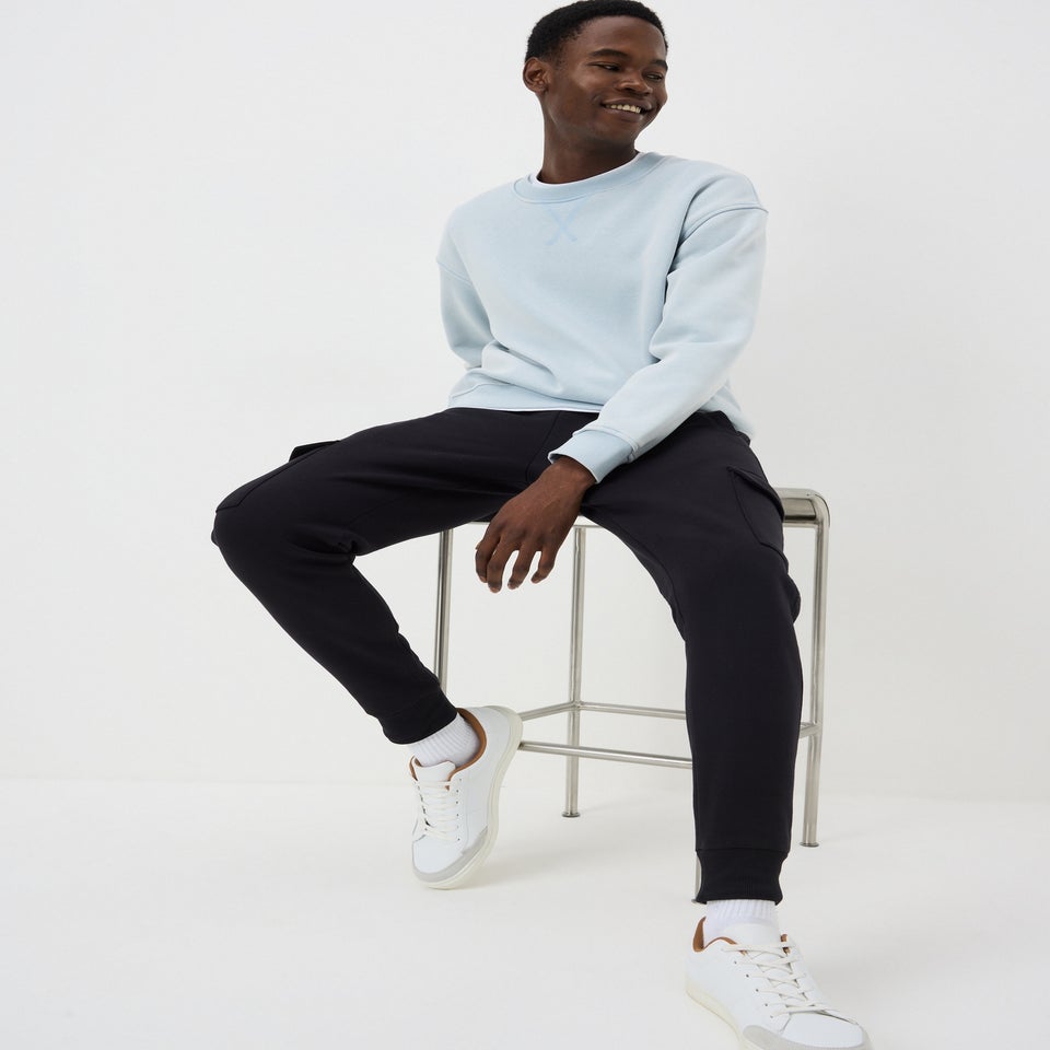 Blue Editions Oversized Acid Wash Sweatshirt