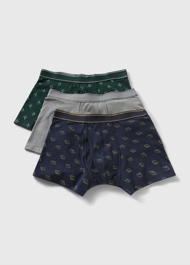 3 Pack Green Penguin Boxers