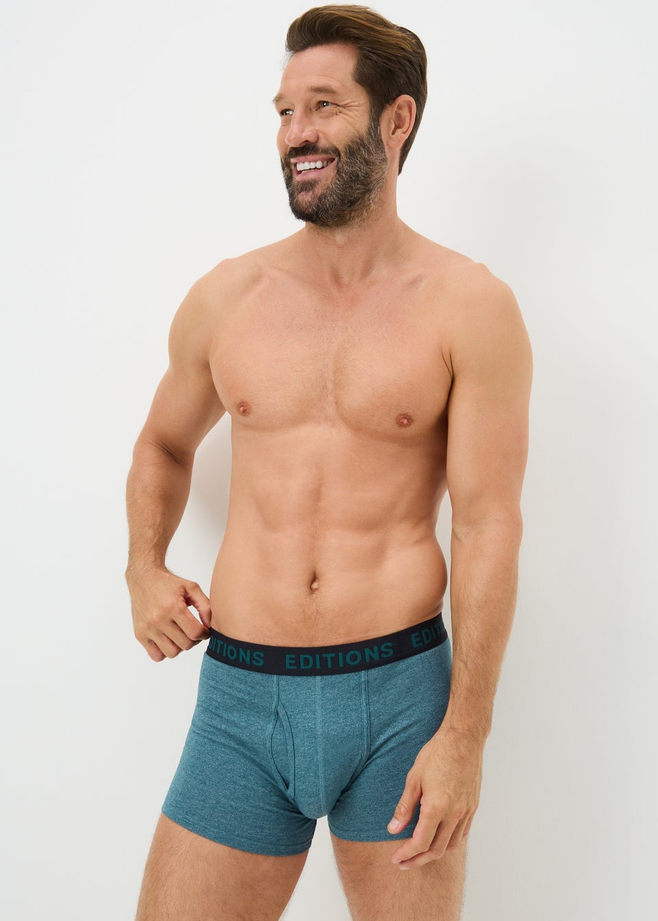 5 Pack Multi Marl Keyhole Boxers