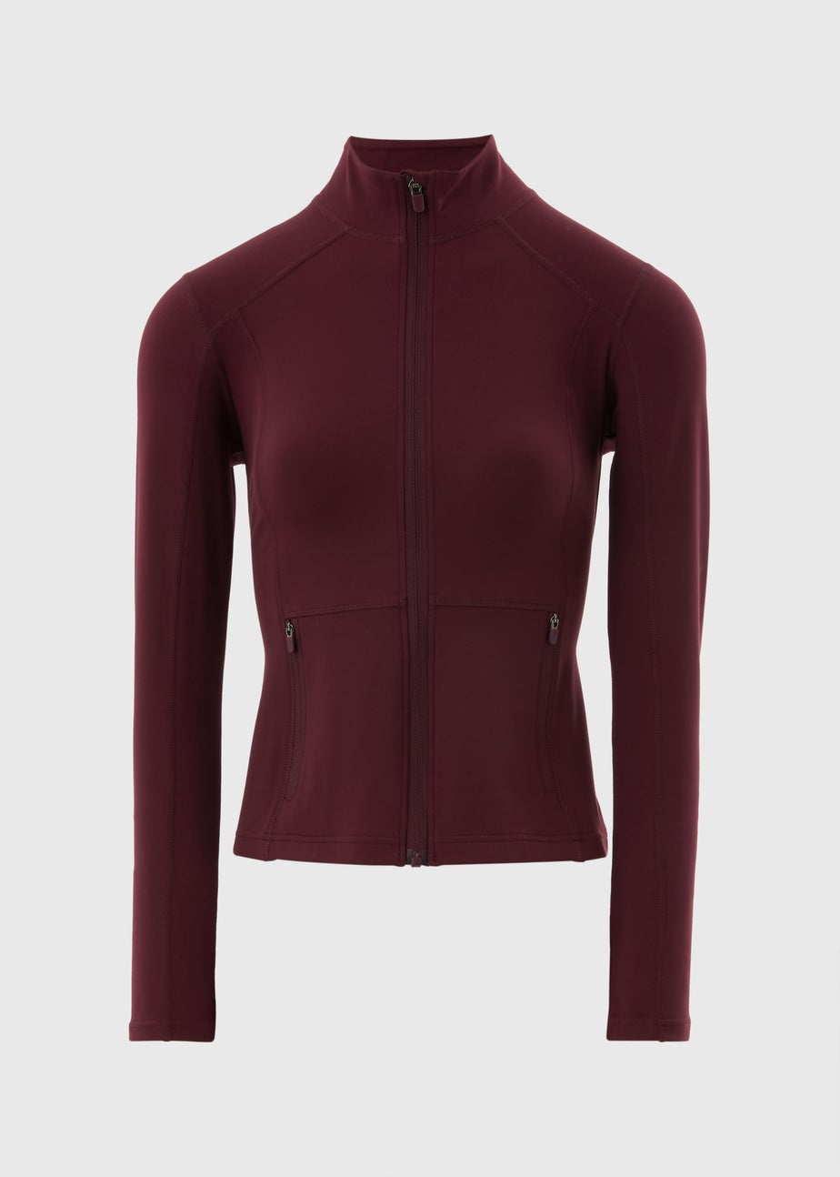 Souluxe Burgundy Zip Jacket