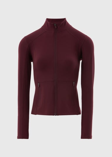 Souluxe Burgundy Zip Jacket