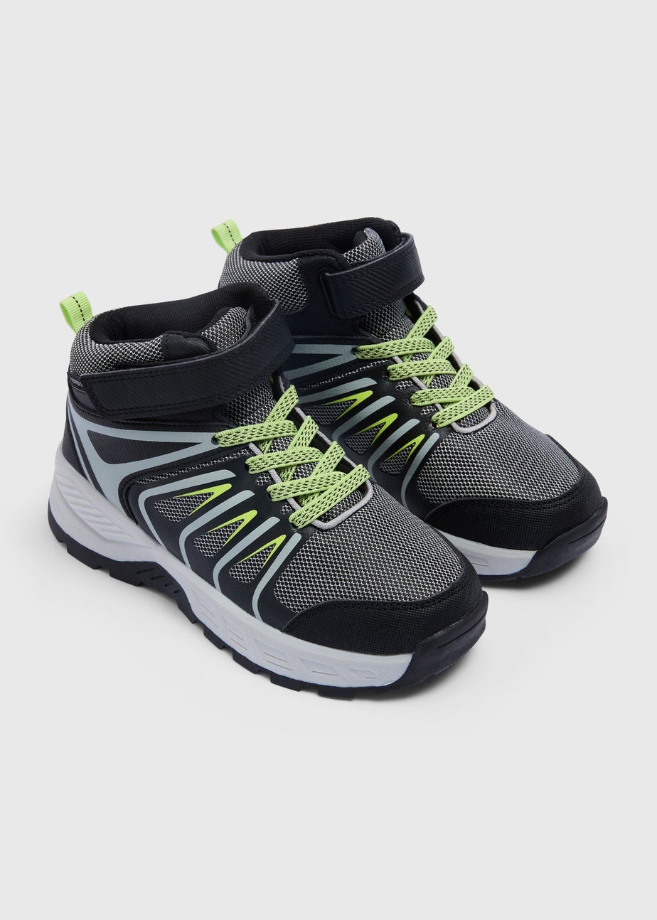 Boys Black Hiking Boots (Younger 8-Older 2)