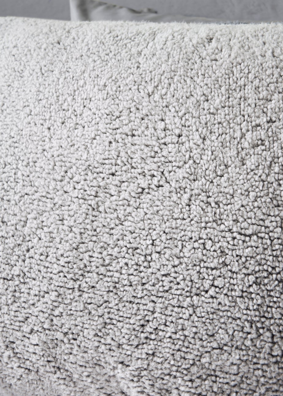 Blue Grey Marl Fleece Duvet Set