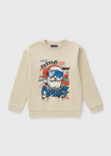 Boys Stone Coolest Santa Sweatshirt (7-15yrs)