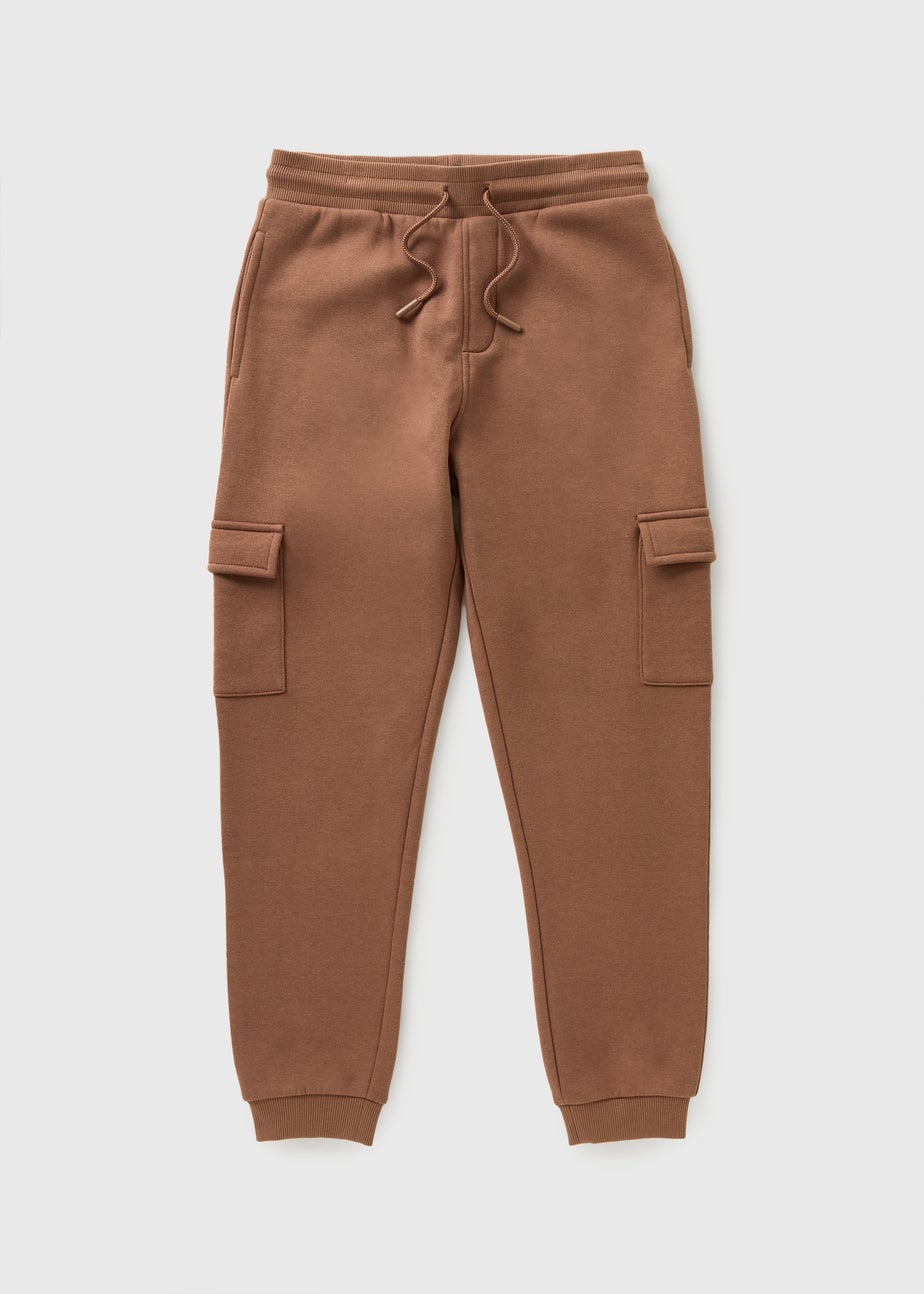 Boys Brown Jogging Bottoms (7-15yrs)