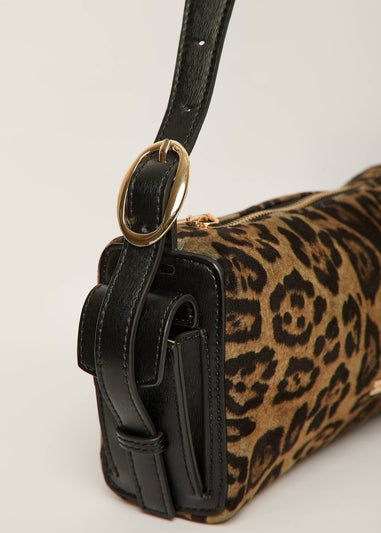 Madein Leopard Belle 90's Box Shoulder Bag