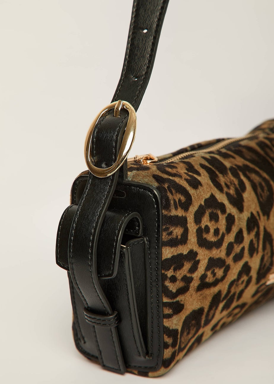 Madein Leopard Belle 90's Box Shoulder Bag