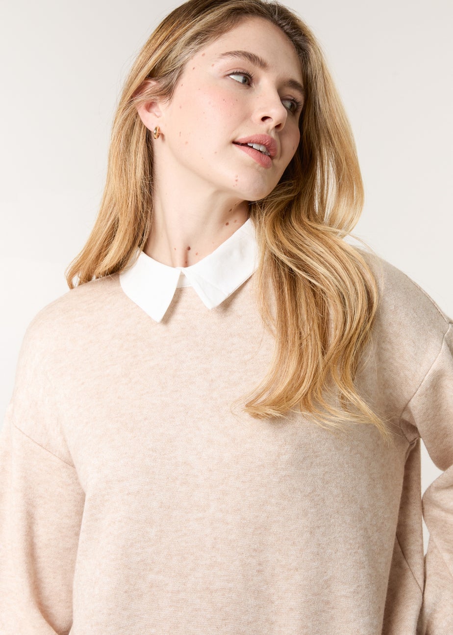 Blue Vanilla Brown 2in1 Cut & Sew Sweater