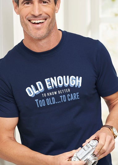 Cotton Traders Dark Sky Printed T-Shirt