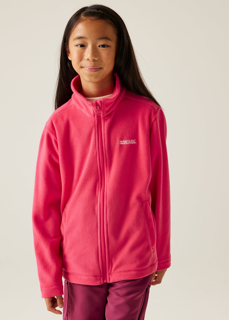 Regatta Pop Pink Kids King II Anti-Pill Symmetry Fleece (3- 16 Yrs)