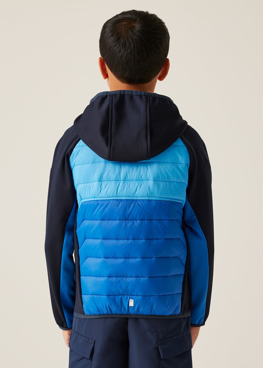 Regatta Cobalt Tangerine Kids Kielder IX Water Repellent Extol Stretch Jacket (3- 16 yrs)