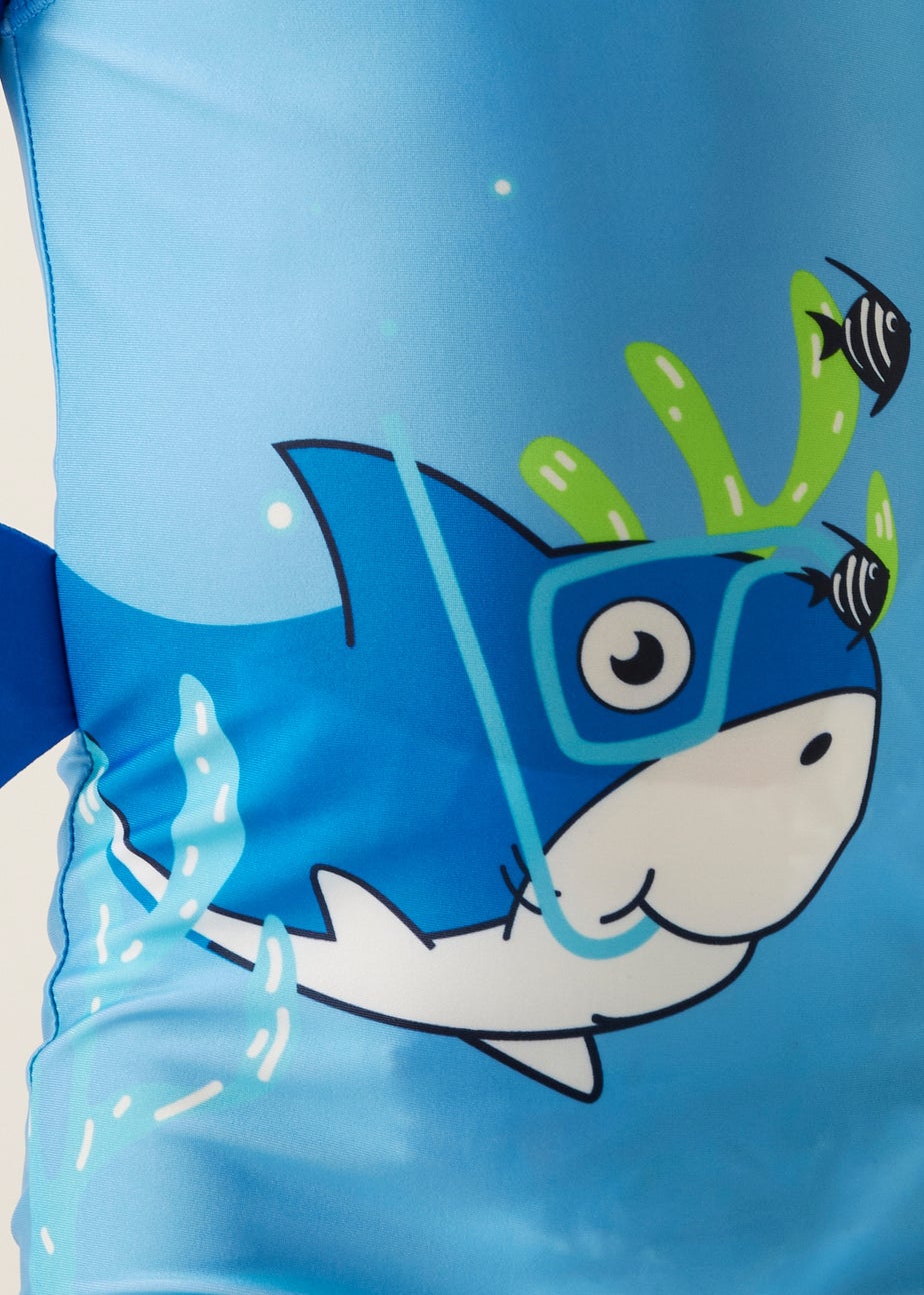 Regatta Bubble The Shark Hawaiian Blue Kids Animal Quick Dry Swimsuit (6 months- 6 yrs)