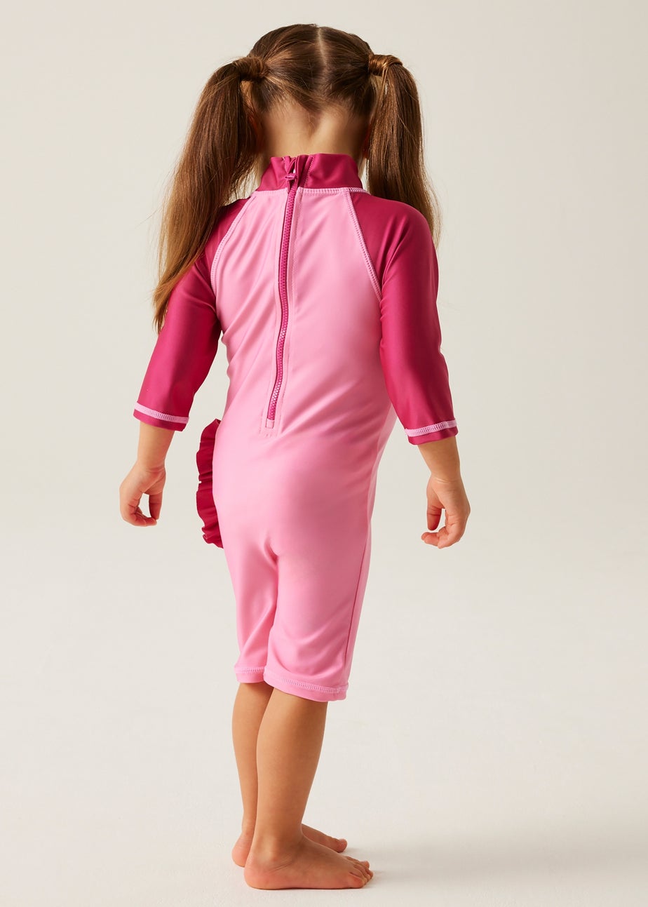 Regatta Luna The Unicorn Sweet Pink Kids Animal Quick Dry Swimsuit (6 months- 6 yrs)