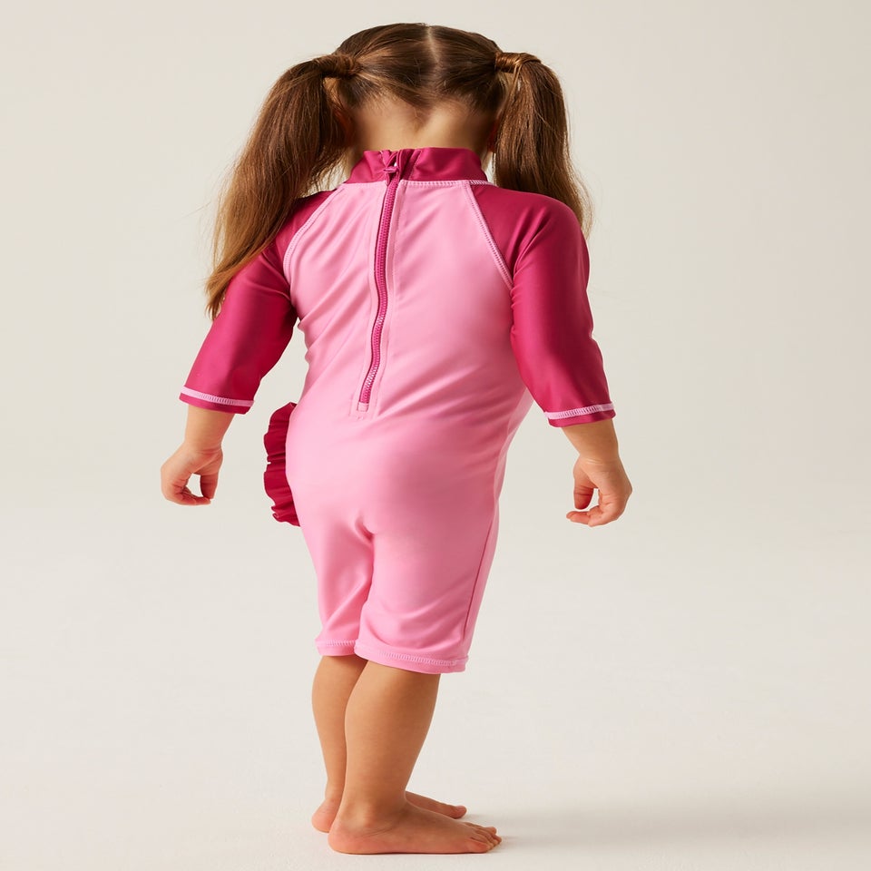 Regatta Luna The Unicorn Sweet Pink Kids Animal Quick Dry Swimsuit (6 months- 6 yrs)