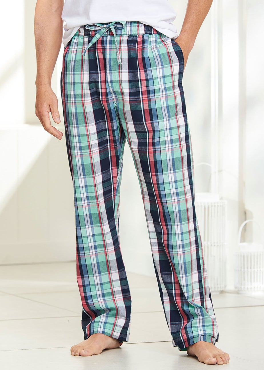 Cotton Traders White Multi Woven Lounge Trousers