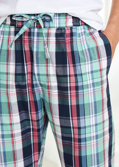 Cotton Traders White Multi Woven Lounge Trousers