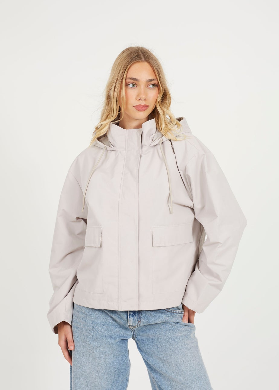 Brave Soul Stone Short Coated Jacket