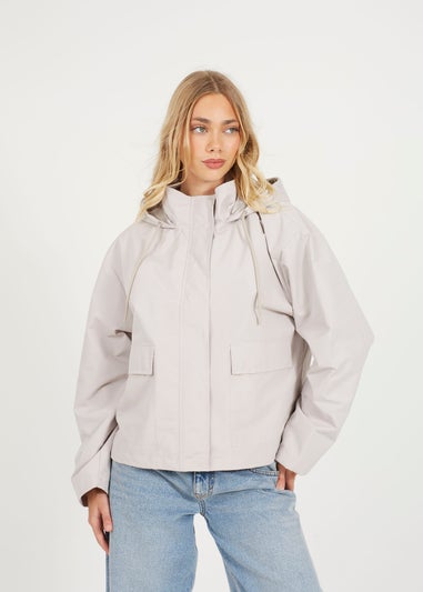 Brave Soul Stone Short Coated Jacket