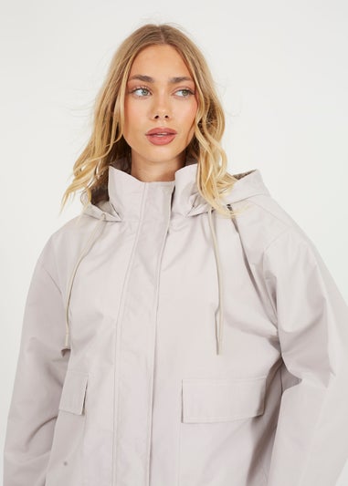 Brave Soul Stone Short Coated Jacket