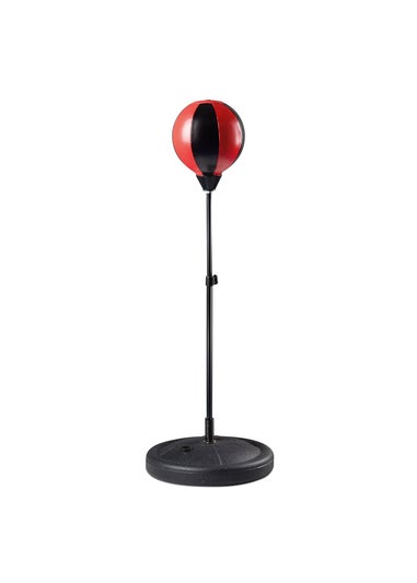 Toyrific Black/Red Medium Punch Ball With Gloves