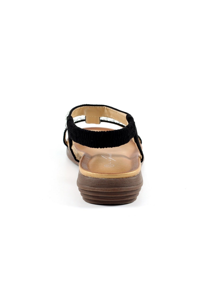 Lunar Black Tancy Sandal