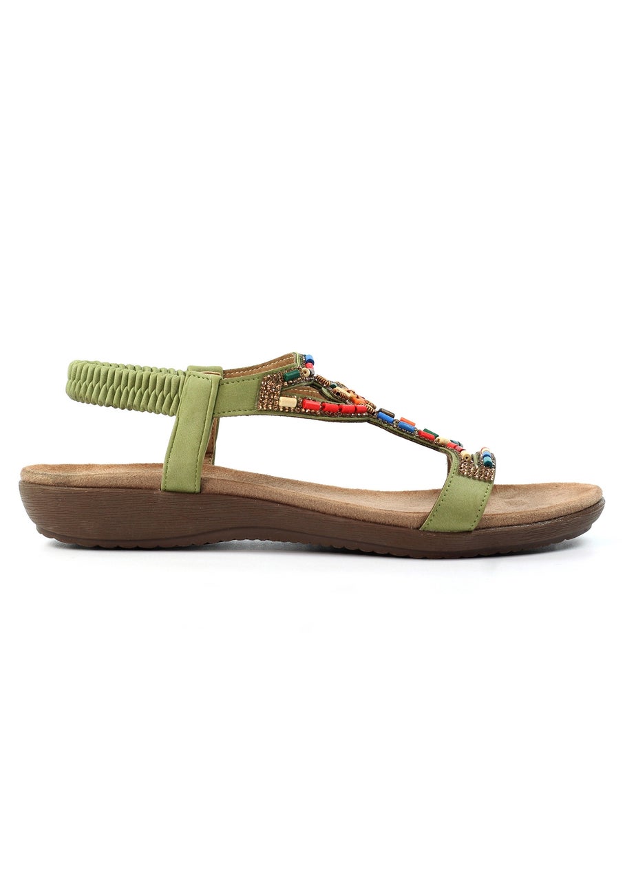 Lunar Khaki Mariella Sandal