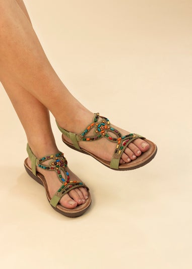 Lunar Khaki Mariella Sandal