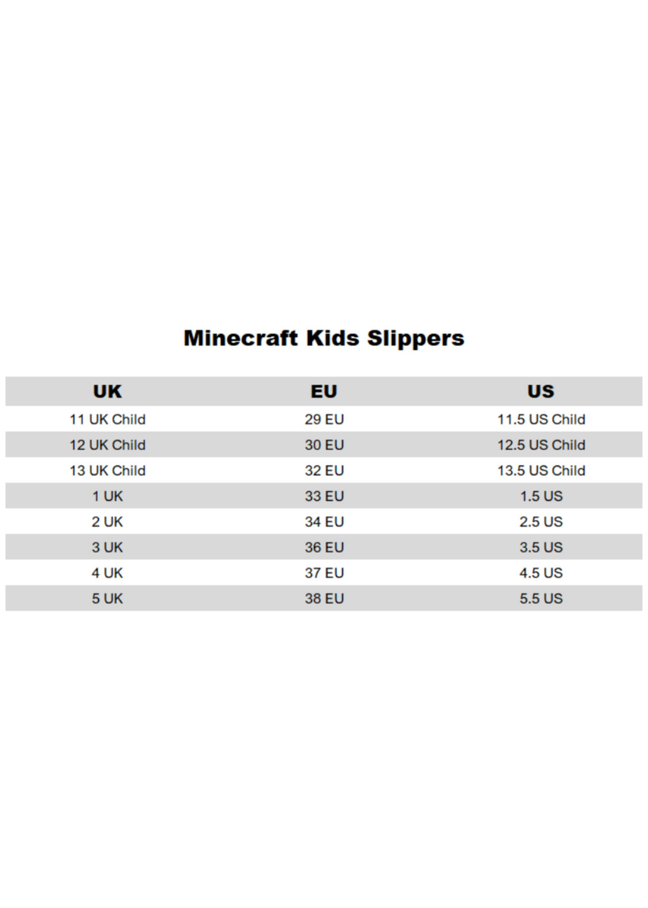 Minecraft Kids Multicoloured Grafitti Slip On Loafer Slippers (11 Younger - 5 Older)