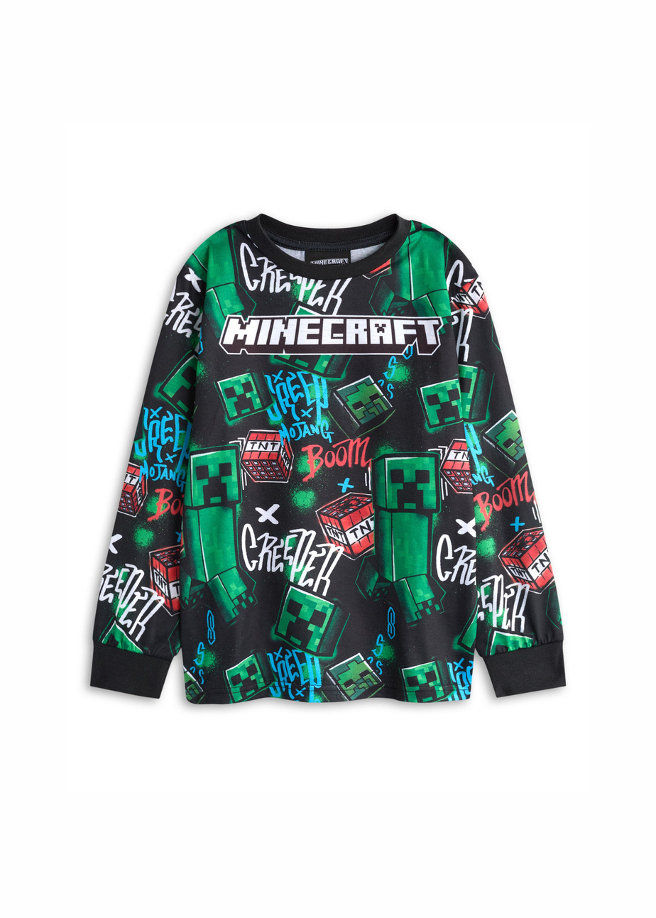 Vanilla Underground Minecraft Kids Multicoloured Creeper Pack of 2 Pyjama Set (5-14 Years)