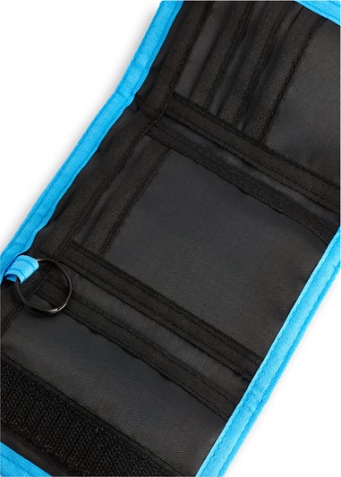 Minecraft Kids Blue Grafitti Strap Wallet