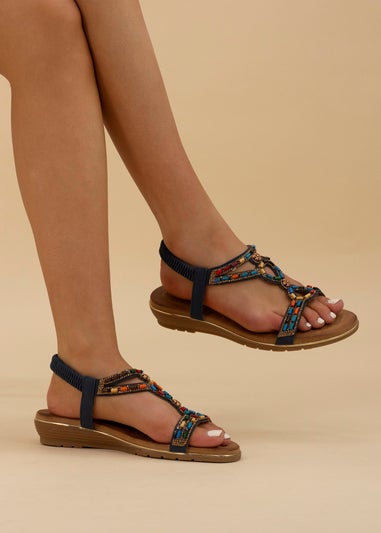 Lunar Blue Epsom Sandal