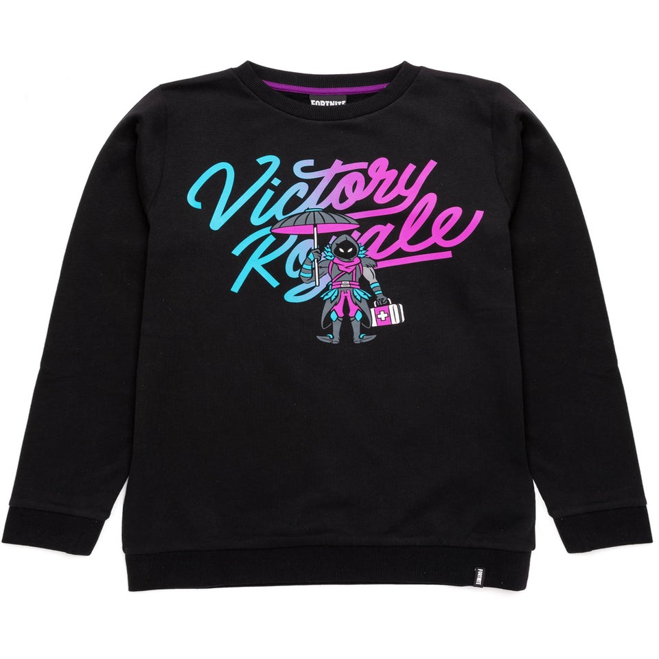 Fortnite Victory Royale Boys Black Sweatshirt (11-16 Yrs)