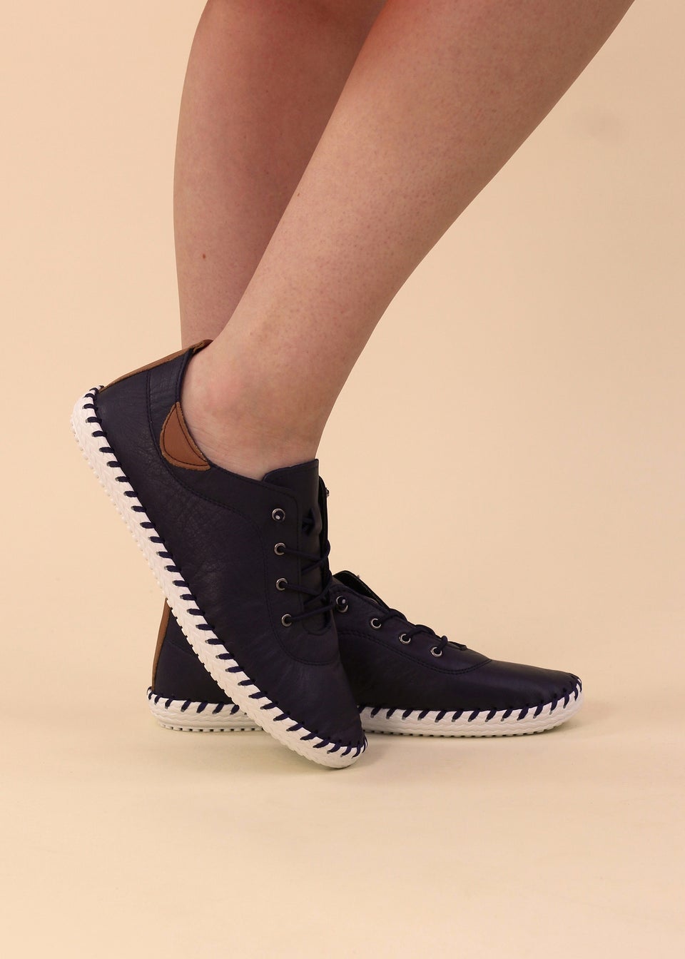 Lunar Blue St Ives Plimsoll