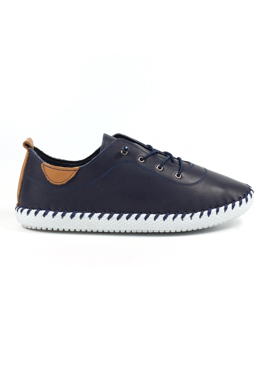 Lunar Blue St Ives Plimsoll