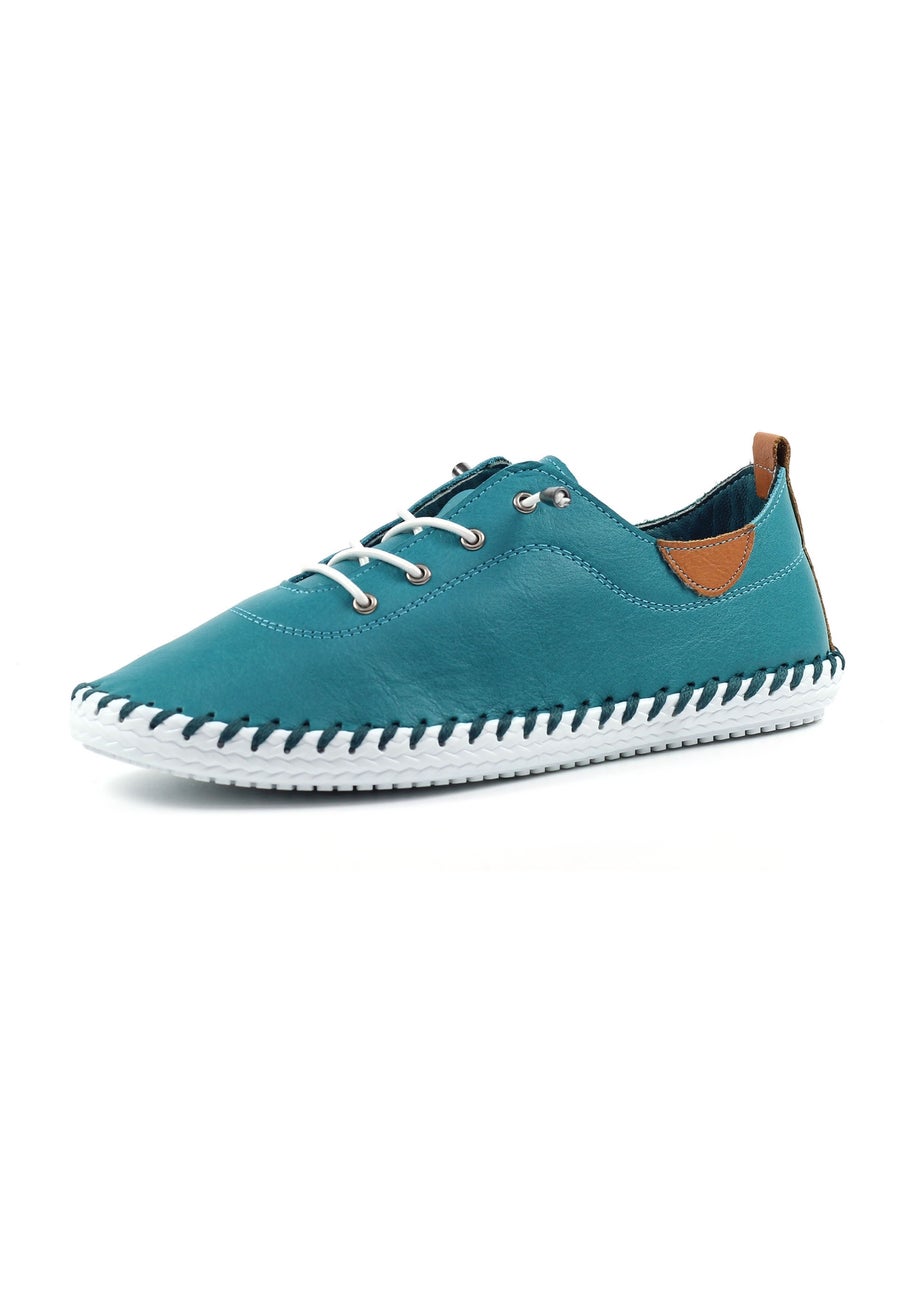 Lunar Teal St Ives Plimsoll