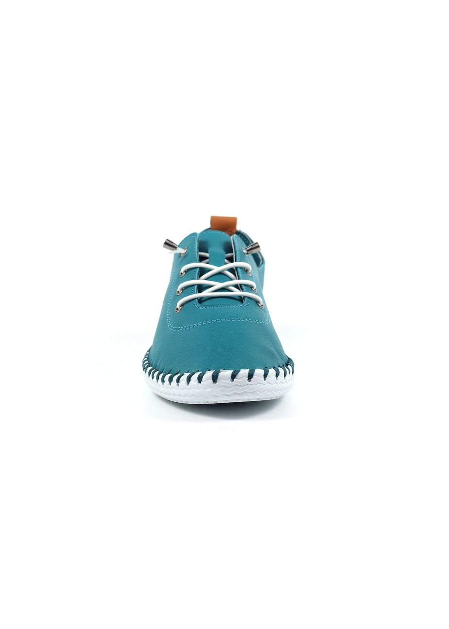 Lunar Teal St Ives Plimsoll