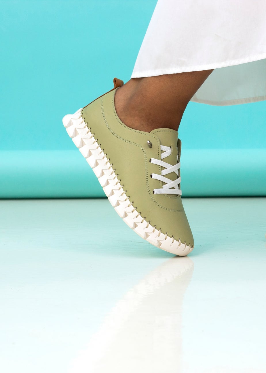 Lunar Khaki St Austell Plimsoll
