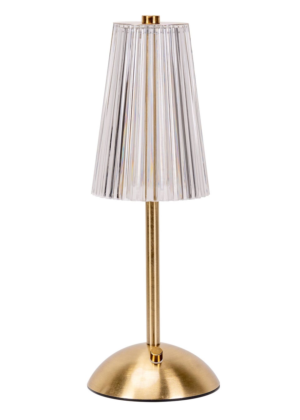 ValueLights Allie Gold LED Rechargeable Portable Wireless Table Lamp Light