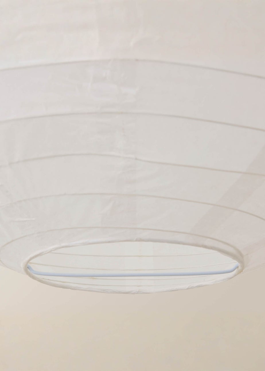 ValueLights XL Isla Matte White Paper Dome Ceiling Pendant Shade