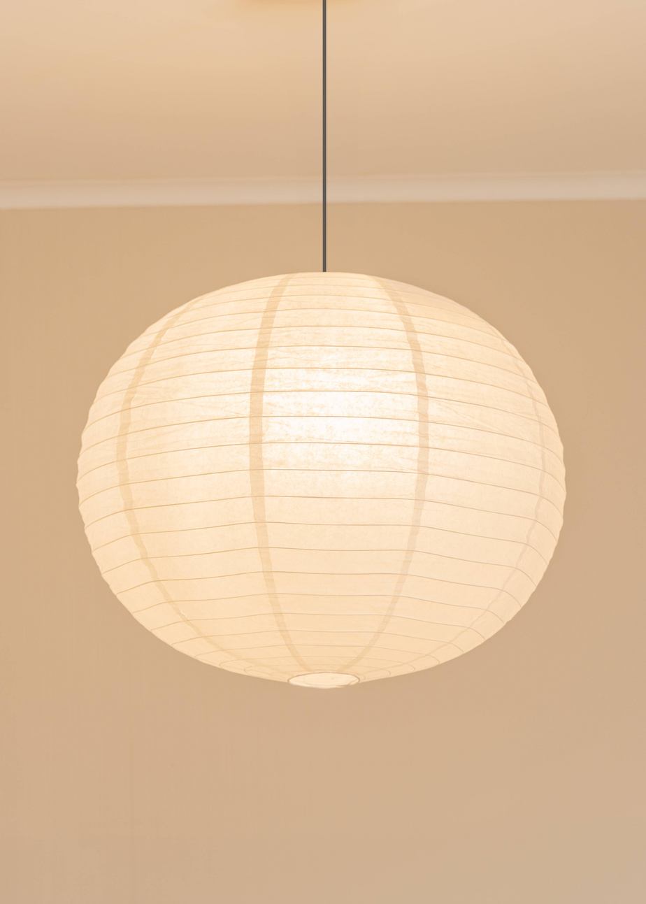 ValueLights XL Isla Matte White Paper Dome Ceiling Pendant Shade