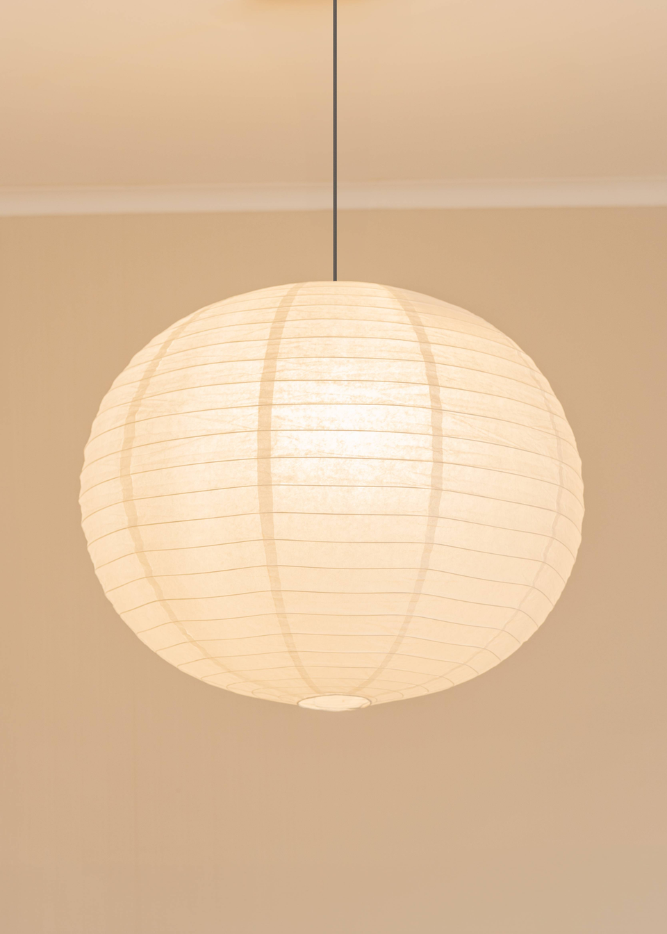 ValueLights XL Isla Matte White Paper Dome Ceiling Pendant Shade