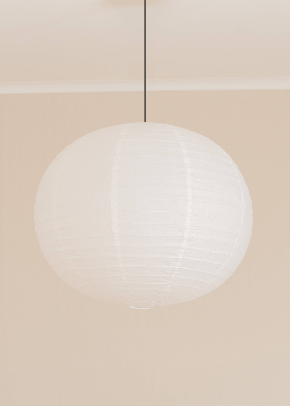 ValueLights XL Isla Matte White Paper Dome Ceiling Pendant Shade