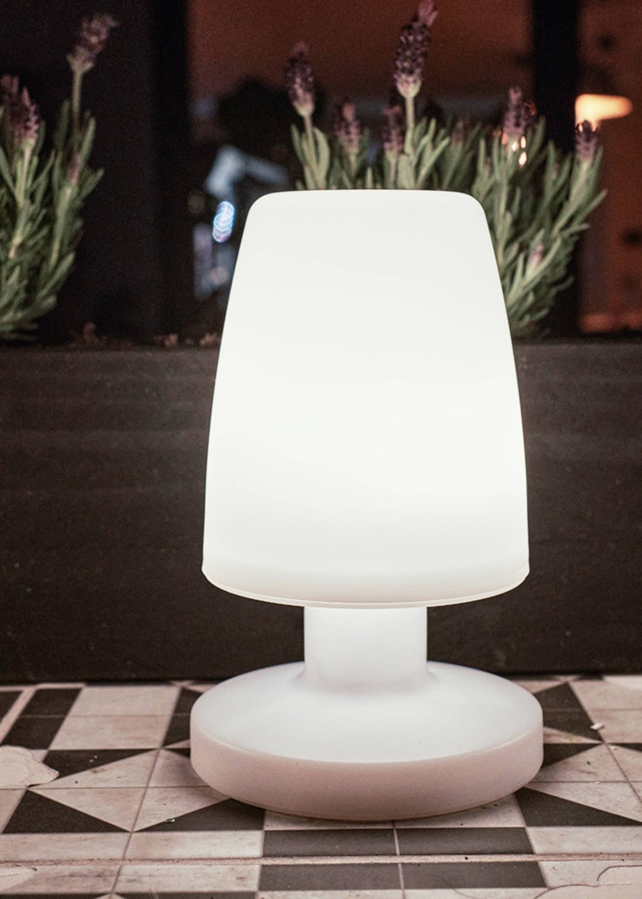 ValueLights Doji IP44 Colour Changing Rechargeable Mushroom Table Lamp Light