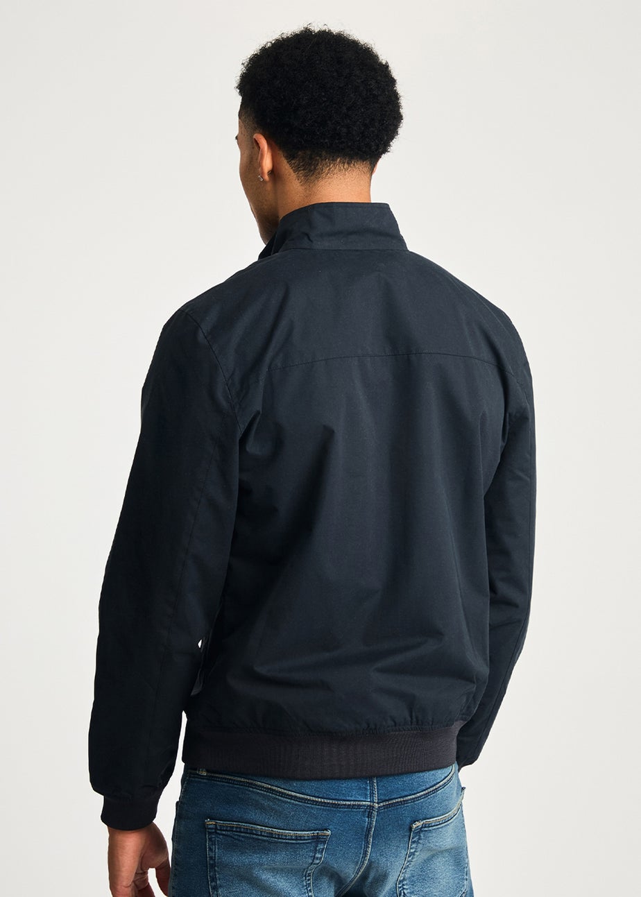 French Connection Navy Funnel Neck Harrington Jacket